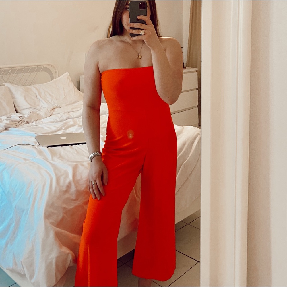 boohoo coral jumpsuit, never worn! NWT